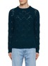 Main View - Click To Enlarge - PIACENZA 1733 - Lozenge Knit Baby Alpaca Blend Sweater