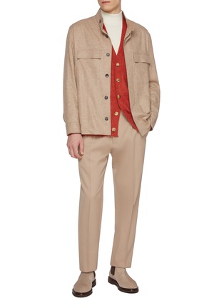 Figure View - Click To Enlarge - PIACENZA 1733 - Virgin Wool Cardigan