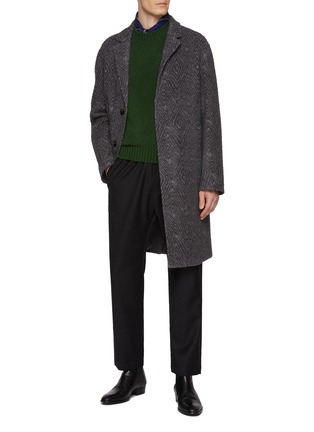 Figure View - Click To Enlarge - PIACENZA 1733 - Wool Silk Coat