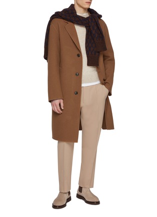 Figure View - Click To Enlarge - PIACENZA 1733 - Notch Lapel Cashmere Coat