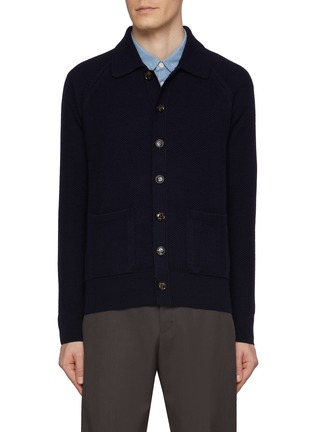 Main View - Click To Enlarge - PIACENZA 1733 - Raglan Sleeves Virgin Wool Overshirt