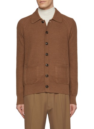 Main View - Click To Enlarge - PIACENZA 1733 - Raglan Sleeves Virgin Wool Overshirt