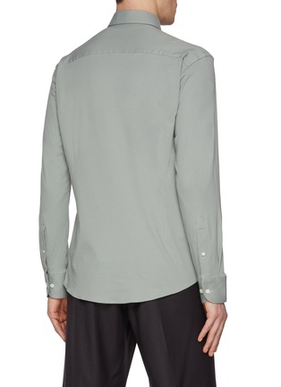 Back View - Click To Enlarge - ETON  - Cutaway Collar 4-Flex Stretch EA Solid Shirt