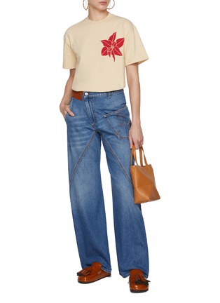 Figure View - Click To Enlarge - JW ANDERSON - Flower Print Organic Cotton T-Shirt