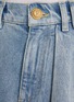  - BALMAIN - Asymmetric Denim Mid Length Skirt