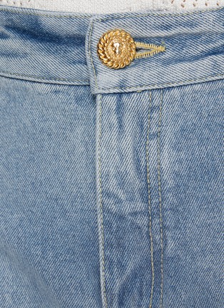  - BALMAIN - Pleated Wide Leg Jeans