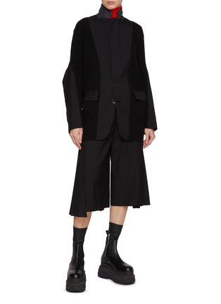 Figure View - Click To Enlarge - SACAI - Two Toned Notch Lapel Jacket