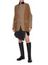 Figure View - Click To Enlarge - SACAI - Two Toned Notch Lapel Jacket