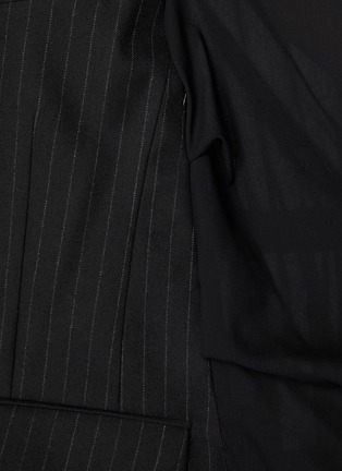  - SACAI - Pinstripe Single Breasted Cape