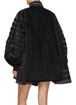 Back View - Click To Enlarge - SACAI - Tiered Organza Blouson Jacket
