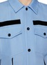  - SACAI - Chest Pocket Lace Insert Shirt Dress