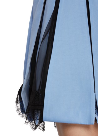  - SACAI - Chest Pocket Lace Insert Shirt Dress