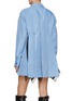 Back View - Click To Enlarge - SACAI - Chest Pocket Lace Insert Shirt Dress