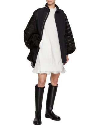Figure View - Click To Enlarge - SACAI - Layered Hem Babydoll Dress