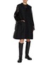 Figure View - Click To Enlarge - SACAI - Hybrid Long Wool Puffer Vest