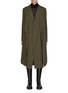 Main View - Click To Enlarge - SACAI - Chalk Stripe Multi-slit Single Breasted Wool Coat