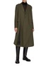 Figure View - Click To Enlarge - SACAI - Chalk Stripe Multi-slit Single Breasted Wool Coat