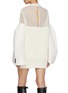 Back View - Click To Enlarge - SACAI - Hybrid Knit Chiffon Dress