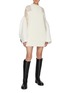 Figure View - Click To Enlarge - SACAI - Hybrid Knit Chiffon Dress