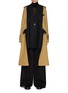 Main View - Click To Enlarge - SACAI - Chalk Stripe Hybrid Wool Trench Coat