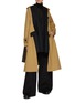 Figure View - Click To Enlarge - SACAI - Chalk Stripe Hybrid Wool Trench Coat