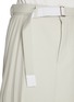  - SACAI - Side Pleated Wool Midi Skirt