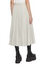 Back View - Click To Enlarge - SACAI - Side Pleated Wool Midi Skirt
