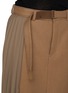  - SACAI - Side Pleated Wool Midi Skirt