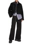 Figure View - Click To Enlarge - SACAI - Belted Wide Leg Silk Cotton Trousers