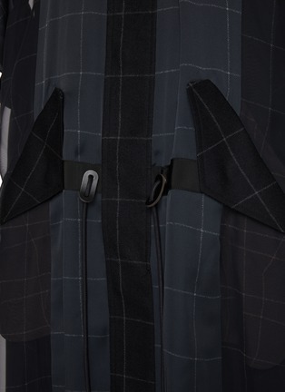  - SACAI - Windowpane Flowy Dress