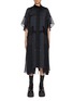 Main View - Click To Enlarge - SACAI - Windowpane Flowy Dress