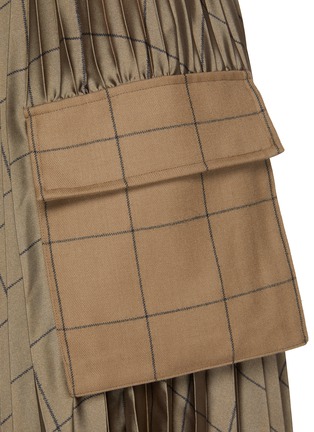  - SACAI - Pindowpane Pleated Midi Skirt