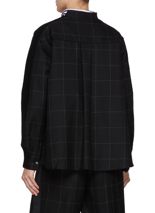 Back View - Click To Enlarge - SACAI - Two Toned Hybrid Cardigan Blazer