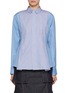 Main View - Click To Enlarge - SACAI - Three Toned Hybrid Sculpted Shirt