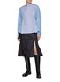 Figure View - Click To Enlarge - SACAI - Three Toned Hybrid Sculpted Shirt