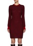 Main View - Click To Enlarge - BARRIE - Tweed Effect Stripe Mini Dress