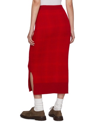 Back View - Click To Enlarge - BARRIE - Timeless Checked Midi Skirt