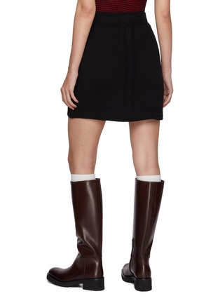 Back View - Click To Enlarge - BARRIE - Cashmere Denim Miniskirt