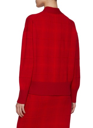 Back View - Click To Enlarge - BARRIE - Timeless Checked Cardigan