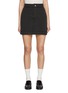 Main View - Click To Enlarge - BARRIE - Cashmere Cotton Mini Denim Skirt
