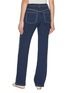 Back View - Click To Enlarge - BARRIE - Cashmere Cotton Flared Leg Jeans