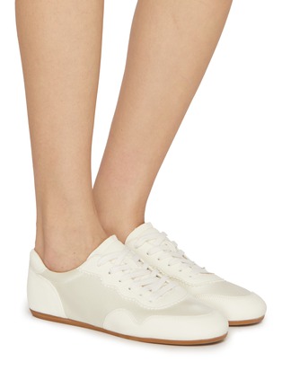 Figure View - Click To Enlarge - PEDDER RED - Parker Satin Women's Sneakers