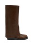 Main View - Click To Enlarge - PEDDER RED - Melia Fold Over Tall Leather Boots