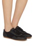 Figure View - Click To Enlarge - PEDDER RED - Parker Satin Women's Sneakers