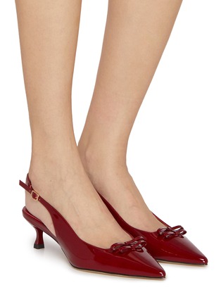 Figure View - Click To Enlarge - PEDDER RED - Lily 50 Leather Pumps