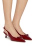 Figure View - Click To Enlarge - PEDDER RED - Lily 50 Leather Pumps