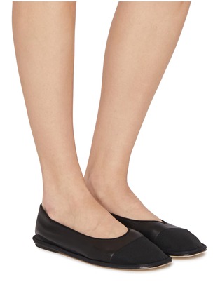 Figure View - Click To Enlarge - PEDDER RED - Nico Leather Ballerina Flats