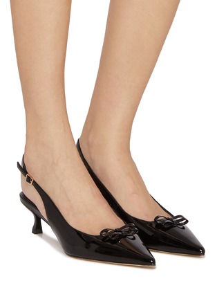 Figure View - Click To Enlarge - PEDDER RED - Lily 50 Leather Pumps