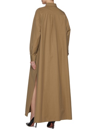 Back View - Click To Enlarge - ARMARIUM - Leo Cotton Blend Shirt Dress