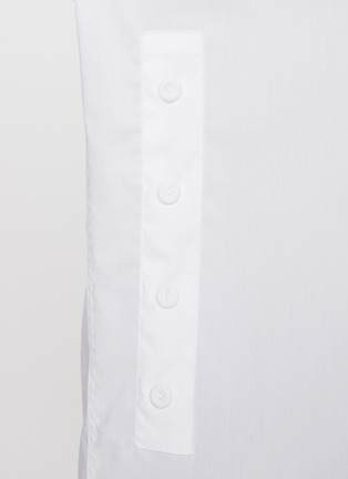  - ARMARIUM - Lavinia Band Collar Cotton Blend Shirt